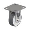 4 Inch Stainless Steel Rigid Caster with Blickle Thermoplastic Polyurethane Wheel