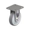 5 Inch Stainless Steel Rigid Caster with Blickle Thermoplastic Rubber Wheel
