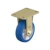 6 Inch Heavy Duty Rigid Caster with Blickle Besthane Soft Polyurethane Wheel