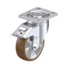 5 inch swivel caster with blickle besthane polyurethane wheel with double ball bearing and stop fix brake