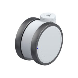 5 Inch Twin Wheel Swivel Caster with Blickle Thermoplastic Polyurethane Wheel and Nylon Core