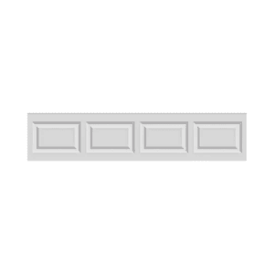 short panel garage door panel in white 9 ft x 21 in