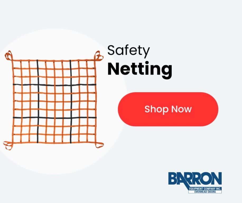 Barron Equipment end of year sale safety netting