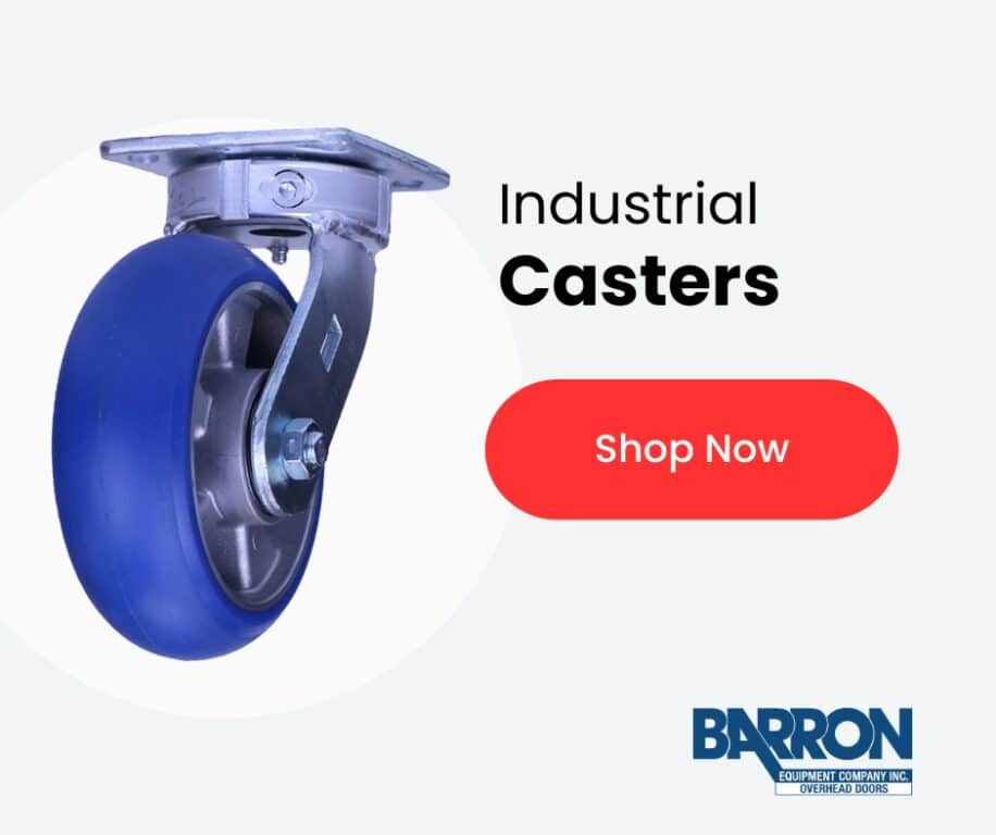 industrial caster on sale now at barron equipment
