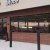 CINCO Decorative Bollard Covers in use front of store doors