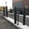 Steel Pipe Bollard with a Gate