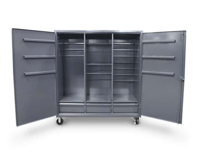 72 Inch Rigging Cabinet with open doors