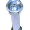 Top View of Zerk Caster Axel with Lock Nut