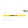 Overhead Clearance Bar Specs