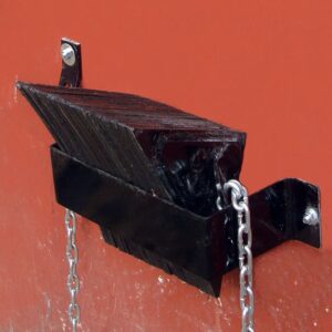 Wall-Mounted Wheel Chock Holder from Barron Equipment