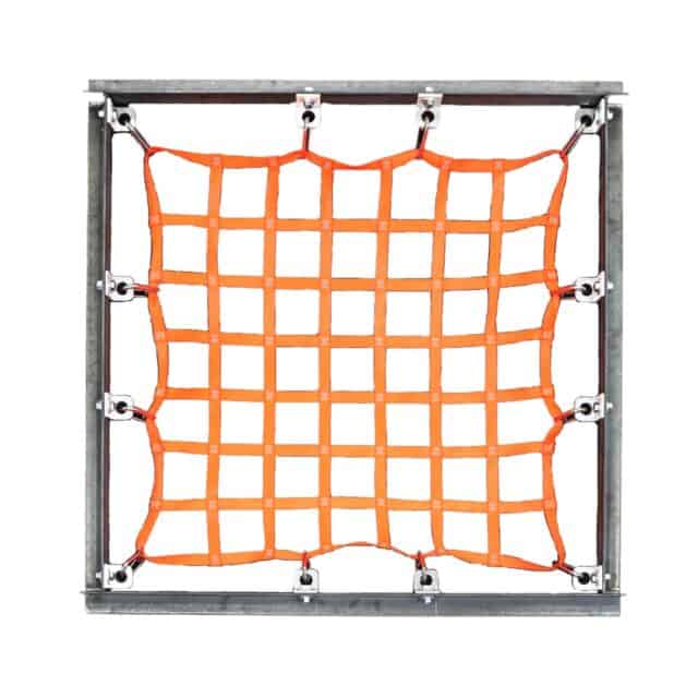 Worker safety net for hatch and roof access points