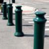 Pawn Decorative Bollard Covers Protecting a Sidewalk