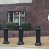 Pawn Decorative Bollard Covers in Front of a Building