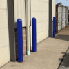 Bollards Protecting Garage Doors