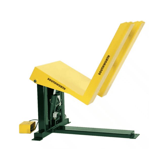 2000 pound capacity roll-on pallet tilter from Barron Equipment