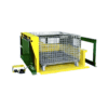 Container and pallet tilter with pan platform from Barron Equipment