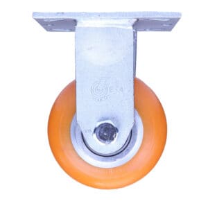 4 Inch Industrial Rigid Caster with Polyurethane Wheel from Barron Equipment