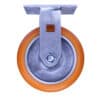 6 Inch Industrial Rigid Caster with Polyurethane Wheel from Barron Equipment