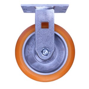 6 Inch Industrial Rigid Caster with Polyurethane Wheel from Barron Equipment