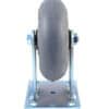 6 Inch Industrial Rigid Caster with Rubber Wheel and Roller Bearing from Barron Equipment