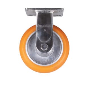6 Inch Stainless Steel Rigid Caster with Polyurethane Wheel from Barron Equipment