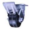 4 Inch Kingpinless Swivel Caster with Phenolic Wheel – Roller Bearing – Face Contact Brake from Barron Equipment