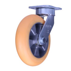 8 Inch Kingpinless Swivel Caster with High Capacity Radius Tread Polyurethane Wheel from Barron Equipment