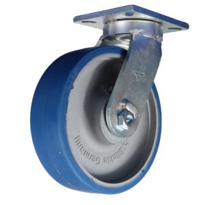 10 Inch Heavy Duty Kingpinless Swivel Caster with Urethane on Iron Wheel and Large Top Plate from Barron Equipment