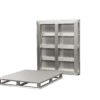 Aluminum Pallet with Solid Top