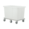 Heavy Duty Plastic Bulk Tub Dolly with Tub on it from Barron Equipment