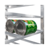 Close Up of Cans on Large Commercial Can Rack from Barron Equipment