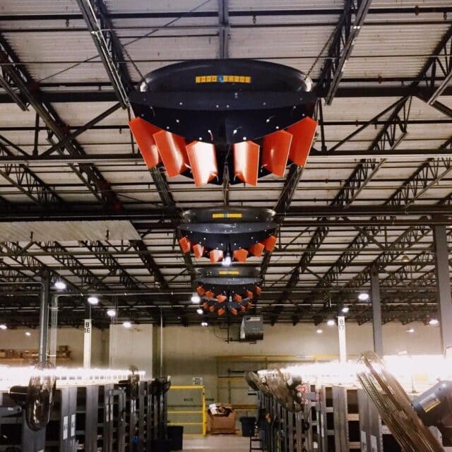 36 in. high velocity fan