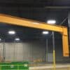 HSI 313 cantilever jib crane showing long horizontal beam and column mounted design