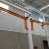 HSI 313 cantilever jib crane installation serving multiple work areas in plant