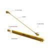 311 jib crane components with beam, tie rod, and fittings