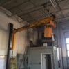 HSI 313 series cantilever jib crane with electric hoist installed inside industrial facility