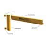 313 jib crane with beam, stem beam, fittings, and end stops