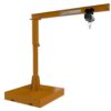 Jib crane with forklift load handling