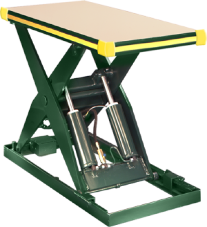 Southworth Backsaver Lift Table Fully Extended Isometric View